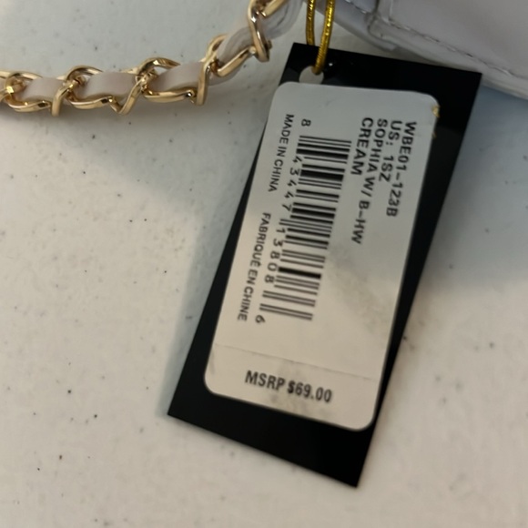 Bebe quilted faux leather cross body handbag for women. New with tags. - Picture 4 of 10